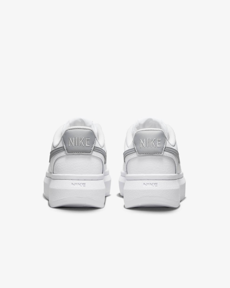 Кеды Nike W Court Vision Alta Ltr white mtlc platinum-summit white DM0113-101 в Москве  в Москве 