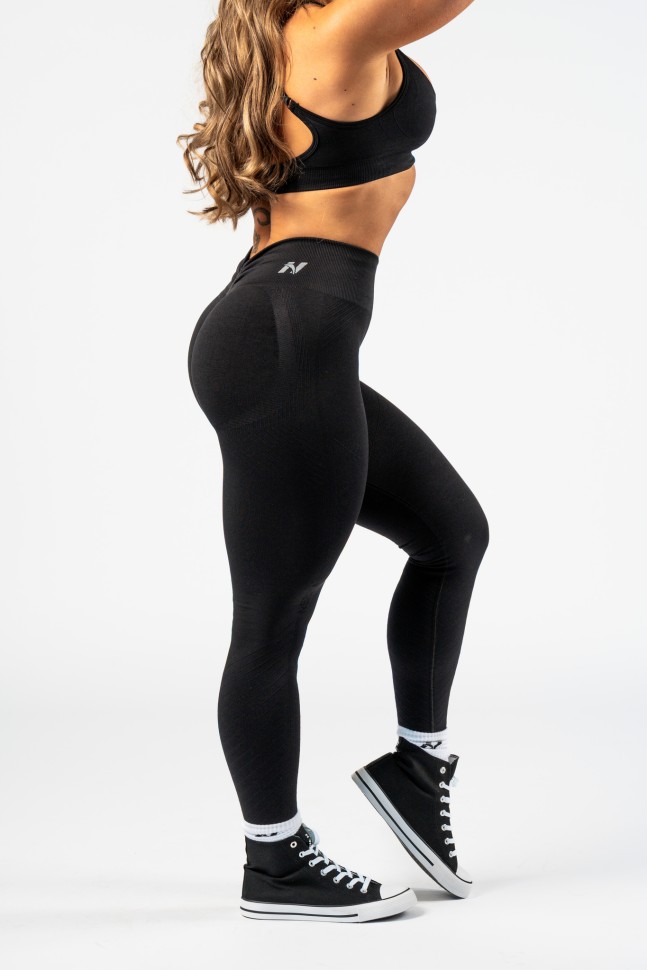 Леггинсы Nebbia High Waisted Push-Up Leggings TOTALLY SEAMLESS 303 Black в Москве в Москве