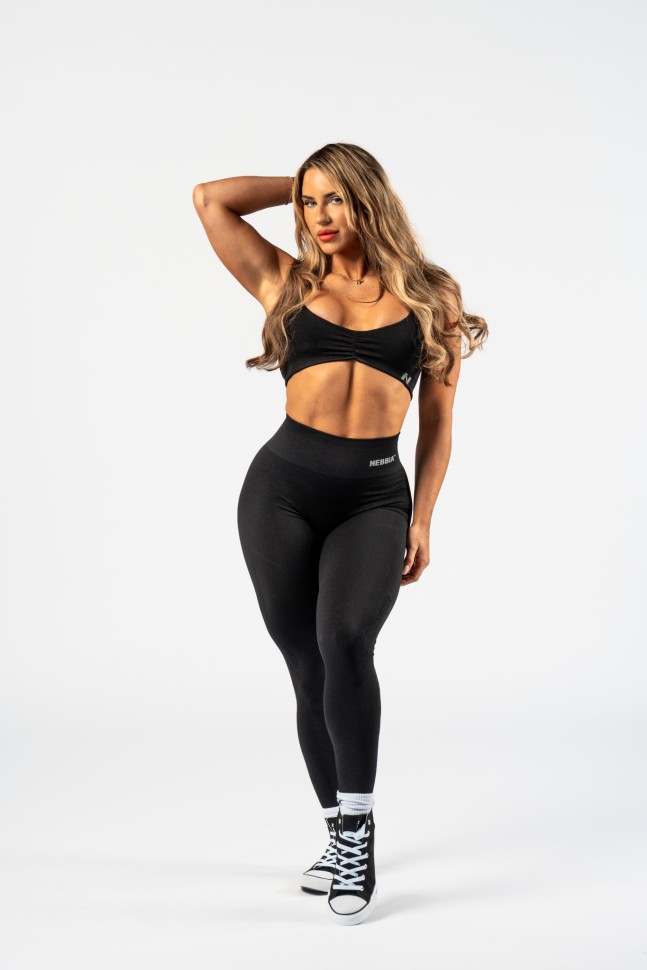Леггинсы Nebbia High Waisted Push-Up Leggings TOTALLY SEAMLESS 303 Black в Москве в Москве