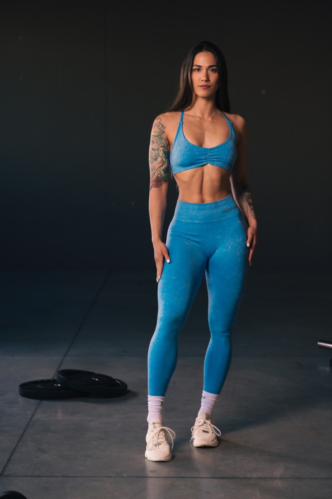 Леггинсы Nebbia High Waisted Push-Up Leggings TOTALLY SEAMLESS 303 Blue в Москве в Москве