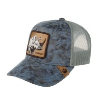 Бейсболка GOORIN BROTHERS ANIMAL FARM Носорог 101-1628 (голубой - серый) в Москве в Москве