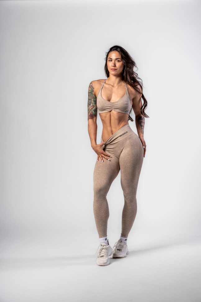 Леггинсы Nebbia High Waisted Push-Up Leggings TOTALLY SEAMLESS 303 Cream в Москве в Москве