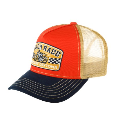 Бейсболка FWS 7761169 TRUCKER CAP BEACH RACE (оранжевый темно-синий) 72-101-38-00