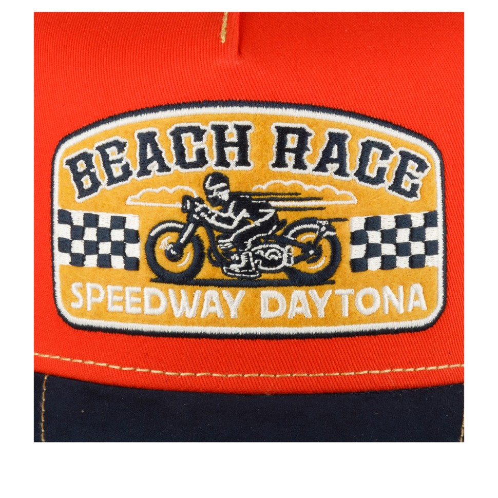 Бейсболка FWS 7761169 TRUCKER CAP BEACH RACE (оранжевый темно-синий) 72-101-38-00 в Москве  в Москве 