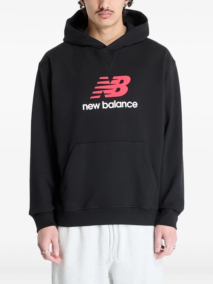 Толстовка New Balance Athletics French Terry Logo Hoodie MT51512-BK