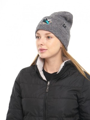 Шапка ATRIBUTIKA &amp; CLUB San Jose Sharks, серый меланж 59341