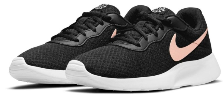 Nike tanjun black and white sale