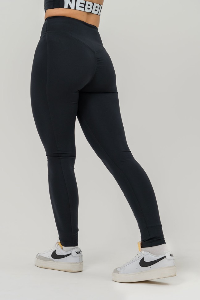 Леггинсы Nebbia High waisted gym leggings GLUTE CHECK 613 Black в Москве в Москве