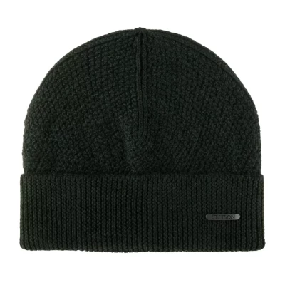 Шапка STETSON 8599396 BEANIE MERINO WOOL (темно-оливковый) 12-178-03-00