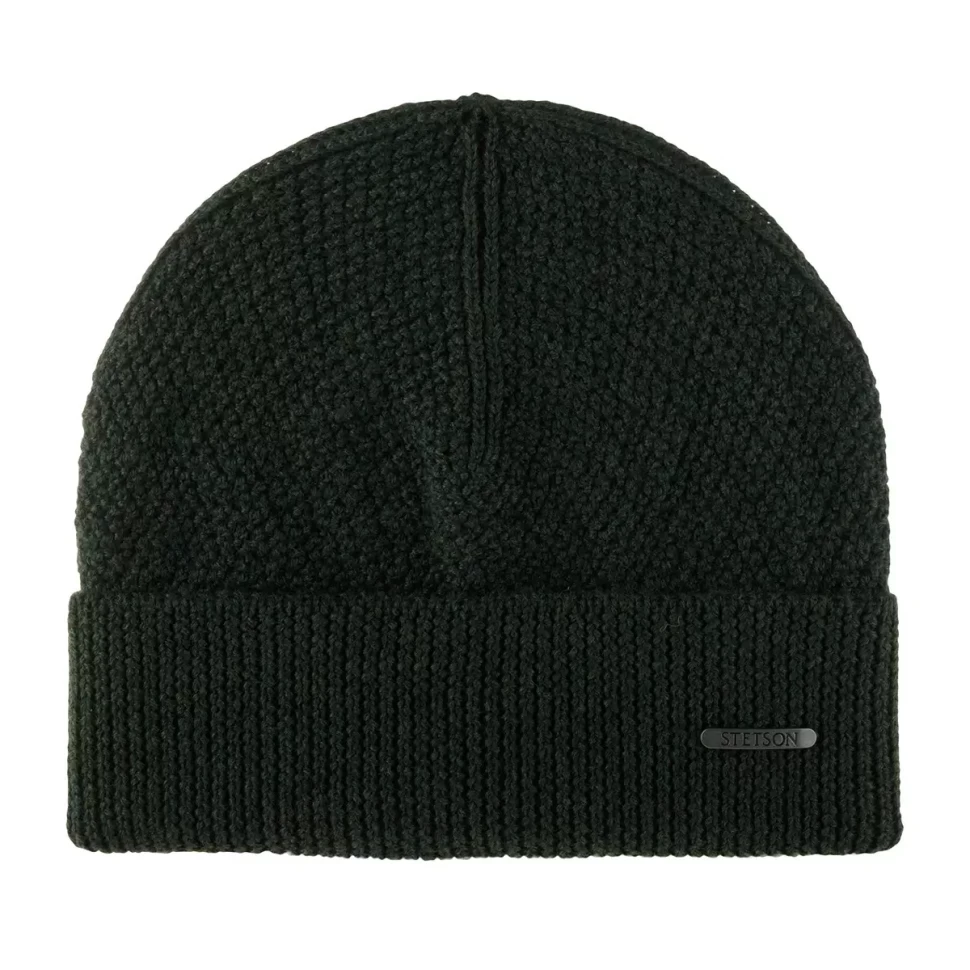 Шапка STETSON 8599396 BEANIE MERINO WOOL (темно-оливковый) 12-178-03-00 в Москве  в Москве 