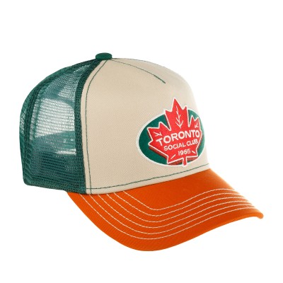Бейсболка FWS 7761175 TRUCKER CAP TORONTO SOCIAL CLUB (оранжевый зеленый) 72-105-13-00