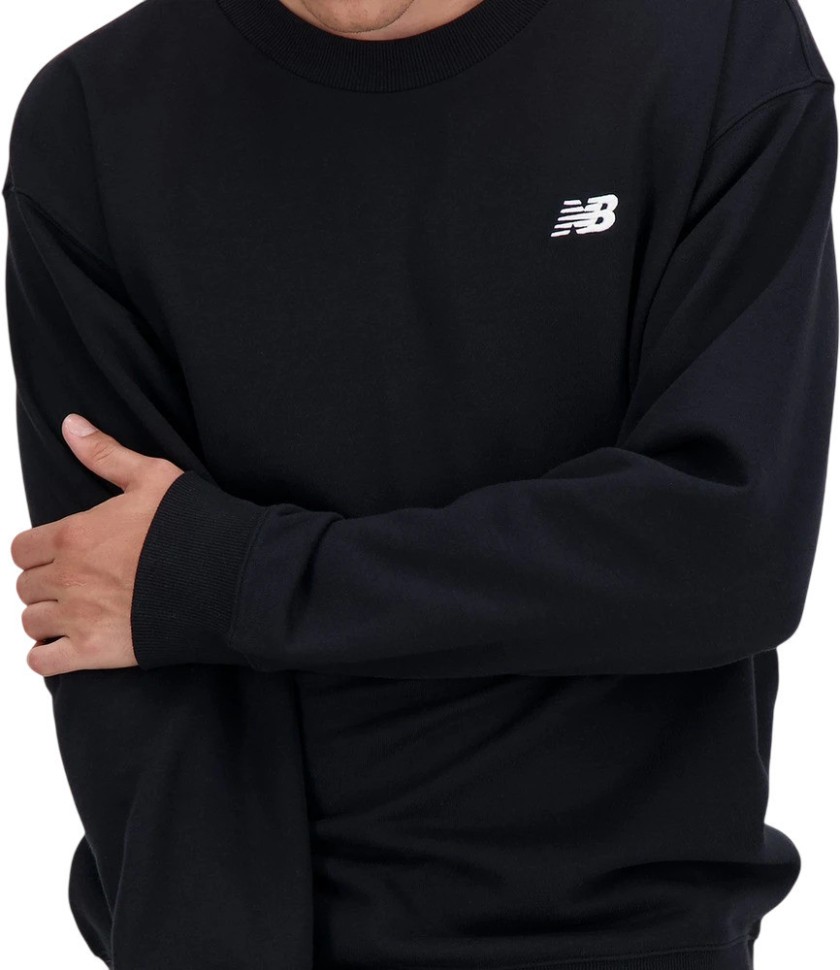 Джемпер New Balance Small Logo French Terry Crew MT41507BK в Москве в Москве