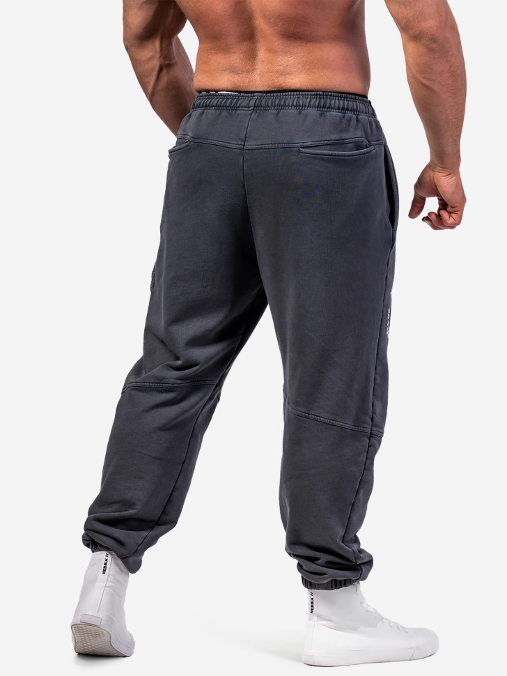 Брюки Nebbia Washed Sweat Joggers LEGEND 795 Black в Москве  в Москве 