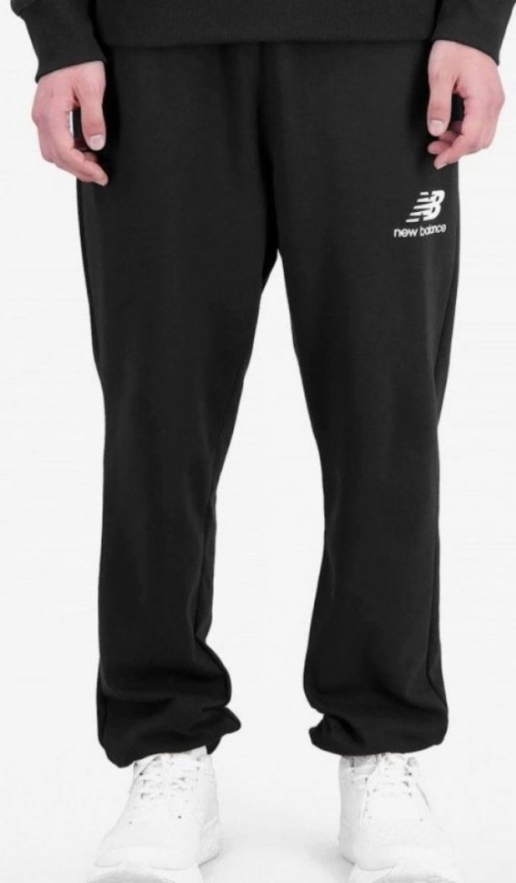 Брюки New Balance Essentials Stacked Logo French Terry Sweatpant MP31539-BK в Москве в Москве