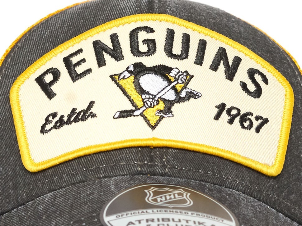 Бейсболка ATRIBUTIKA&CLUB Pittsburgh Penguins, черн.-желт. 31724 в Москве 