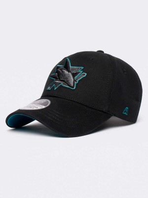 Бейсболка ATRIBUTIKA &amp; CLUB San Jose Sharks, зелен.-черн. 32334