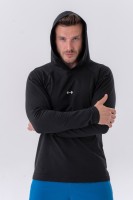 Толстовка Nebbia Long-Sleeve T-shirt with a hoodie 330 Black в Москве  в Москве 