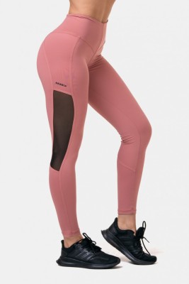Лосины Nebbia High Waist &amp; Mesh Leggings 573 Old rose