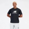 Футболка New Balance Essentials Stacked Logo Cotton Jersey Short Sleeve T-shirt MT31541-BK в Москве  в Москве 