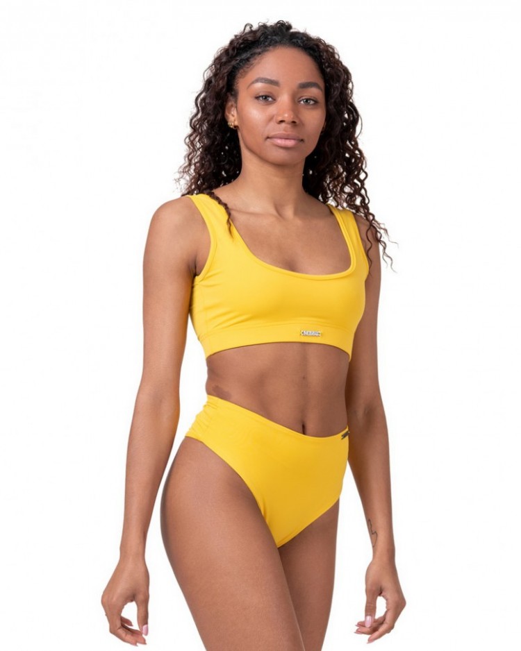 Yellow high sale rise bikini
