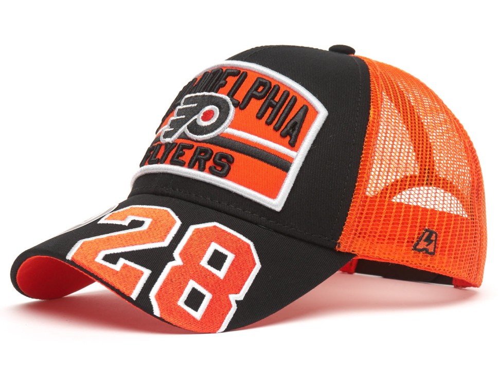Бейсболка ATRIBUTIKA & CLUB Philadelphia Flyers, оранж.-черн. 32337 в Москве  в Москве 