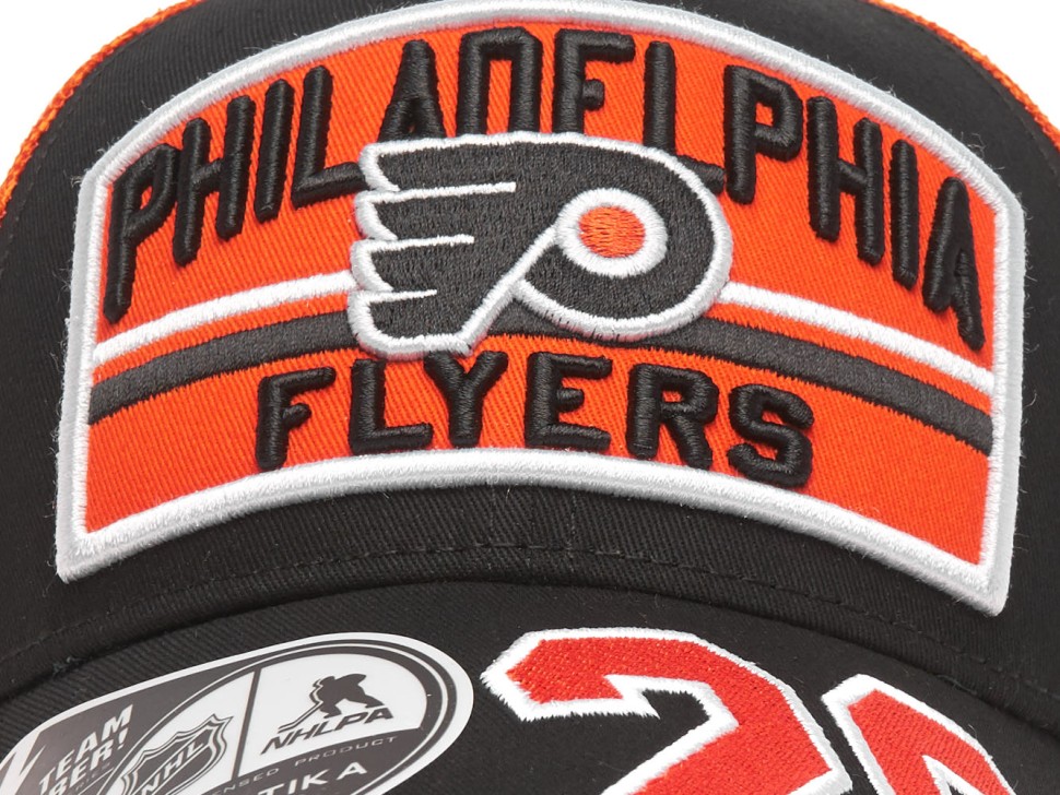 Бейсболка ATRIBUTIKA & CLUB Philadelphia Flyers, оранж.-черн. 32337 в Москве  в Москве 