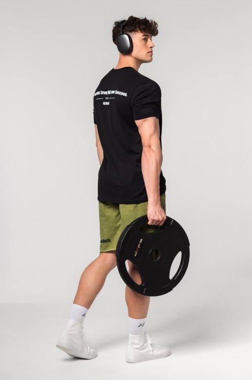 Футболка Nebbia Muscle Fit T-shirt FLEXIN' 358 Black в Москве  в Москве 