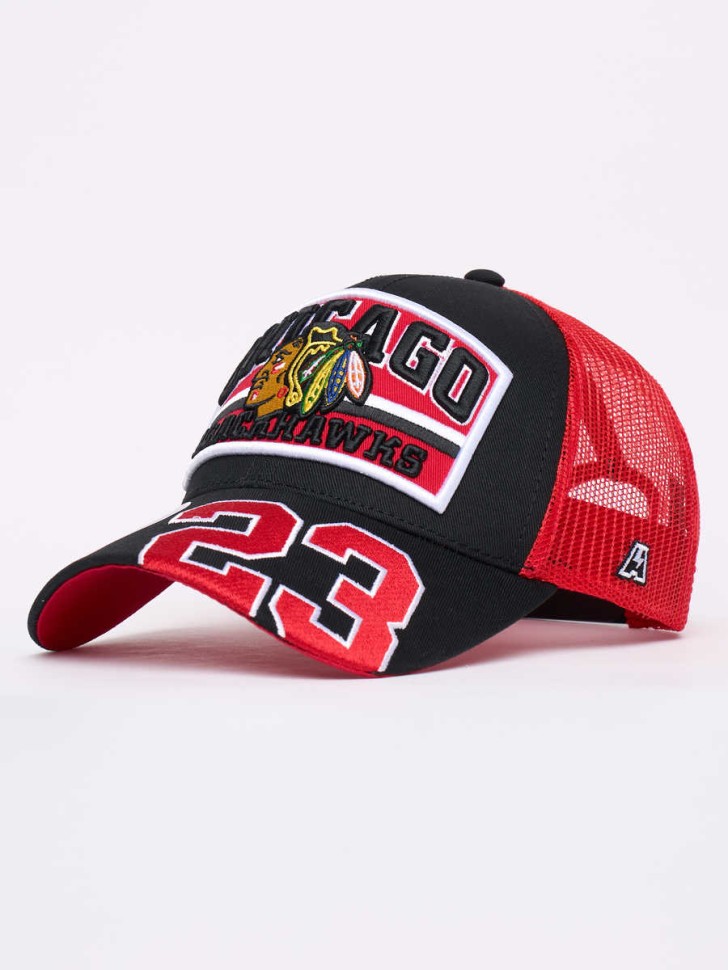 Бейсболка ATRIBUTIKA & CLUB Chicago Blackhawks, красн.-черн. 32339 в Москве  в Москве 
