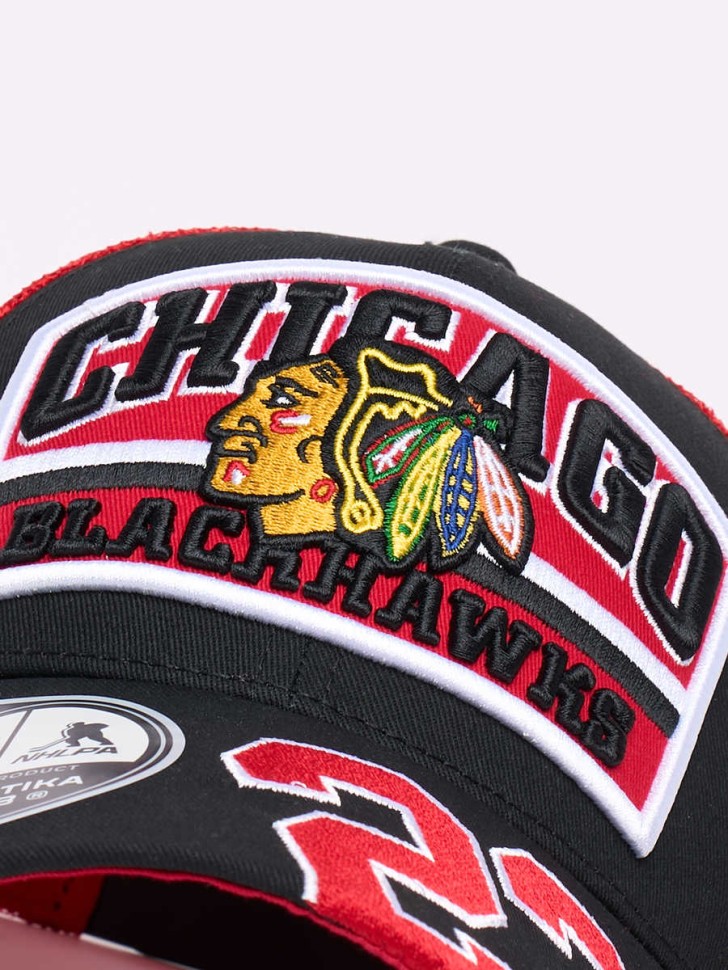 Бейсболка ATRIBUTIKA & CLUB Chicago Blackhawks, красн.-черн. 32339 в Москве  в Москве 