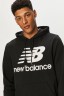 Толстовка New Balance NB Essentials Stacked Logo Po Hoodie MT03558-BK в Москве  в Москве 