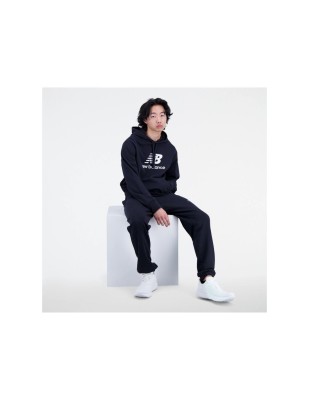 Толстовка New Balance Essentials Stacked Logo French Terry Hoodie MT31537-BK