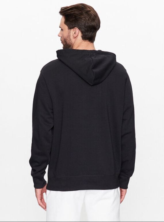 Толстовка New Balance Essentials Stacked Logo French Terry Hoodie MT31537-BK в Москве  в Москве 