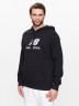 Толстовка New Balance Essentials Stacked Logo French Terry Hoodie MT31537-BK в Москве  в Москве 