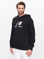 Толстовка New Balance Essentials Stacked Logo French Terry Hoodie MT31537-BK в Москве  в Москве 