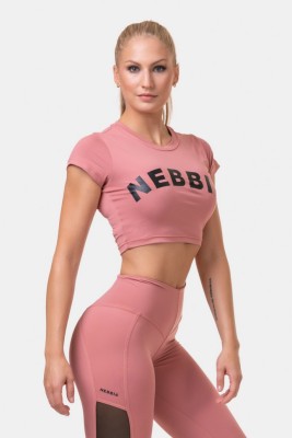 Футболка Nebbia 584 Short Sleeve Sporty Crop Top Old rose