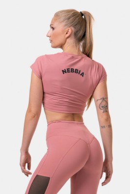 Футболка Nebbia 584 Short Sleeve Sporty Crop Top Old rose