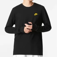 Лонгслив Nike с длинным рукавом Minimalistic Avphabet Logo Athleisure Casual DR7822-010 в Москве  в Москве 