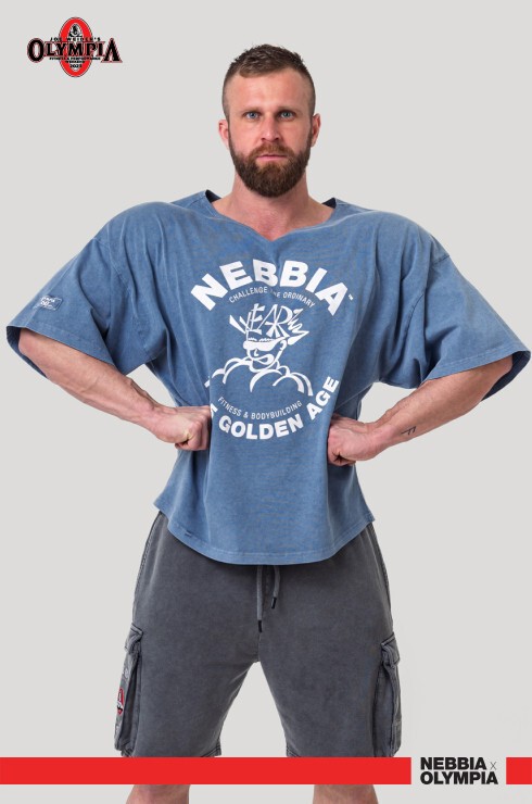 Футболка Nebbia Washed Rag Top GOLDEN AGE 788 Blue в Москве  в Москве 