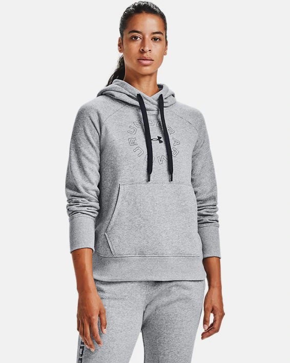 Толстовка Under Armour Rival Fleece Metallic Hoodie 1356323-035 в Москве  в Москве 