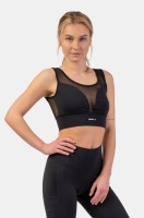 Топ NEBBIA Mesh Design Sports Bra “Breathe” 412 Black в Москве  в Москве 