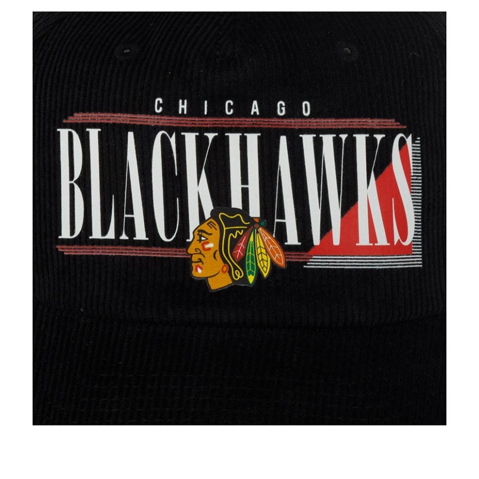 Бейсболка AMERICAN NEEDLE 45082A-CBH Chicago Blackhawks Printed Cord NHL (черный) 06-728-09-00 в Москве  в Москве 