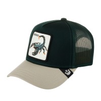 Бейсболка GOORIN BROTHERS ANIMAL FARM DEADLY скорпион зеленый бежевый 91-853-51-00