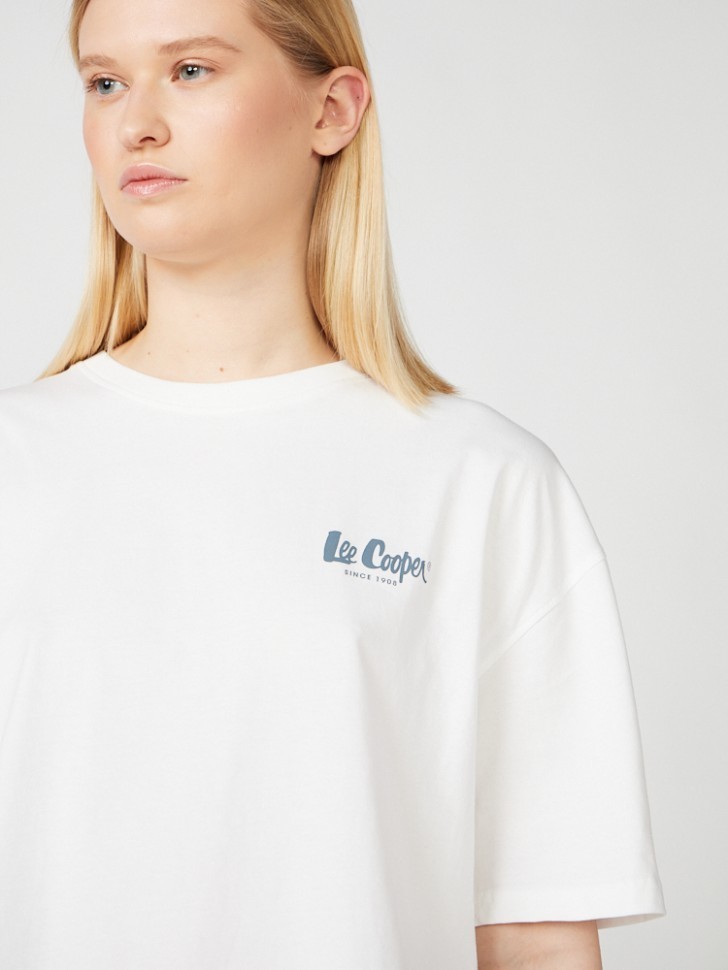 Футболка Lee Cooper MT4A122597BSLC/WHT в Москве  в Москве 