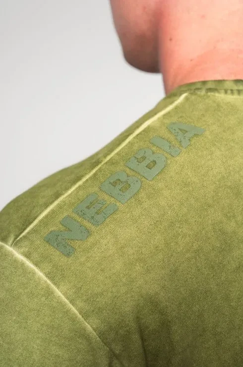 Футболка Nebbia Washed-off Oversized T-shirt HERITAGE 355 Green в Москве  в Москве 