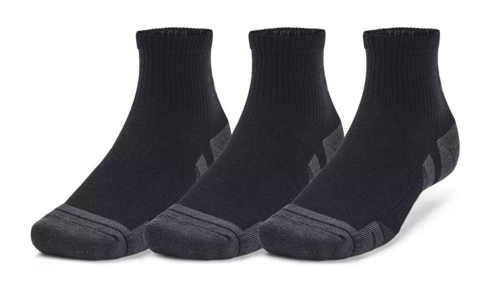 Носки Under Armour UA Performance Tech 3pk Qtr-BLK 1379510-001 в Москве  в Москве 