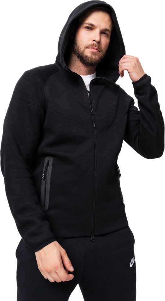 Толстовка Nike M Nk Tch Flc Fz Wr Hoodie FB7921-010 в Москве  в Москве 