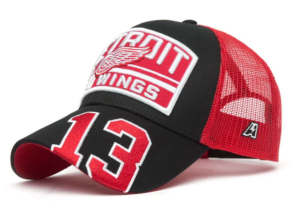 Бейсболка ATRIBUTIKA & CLUB Detroit Red Wings №13, черн.-красн. 31763 в Москве  в Москве 