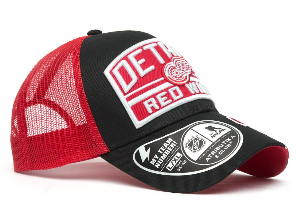 Бейсболка ATRIBUTIKA & CLUB Detroit Red Wings №13, черн.-красн. 31763 в Москве  в Москве 