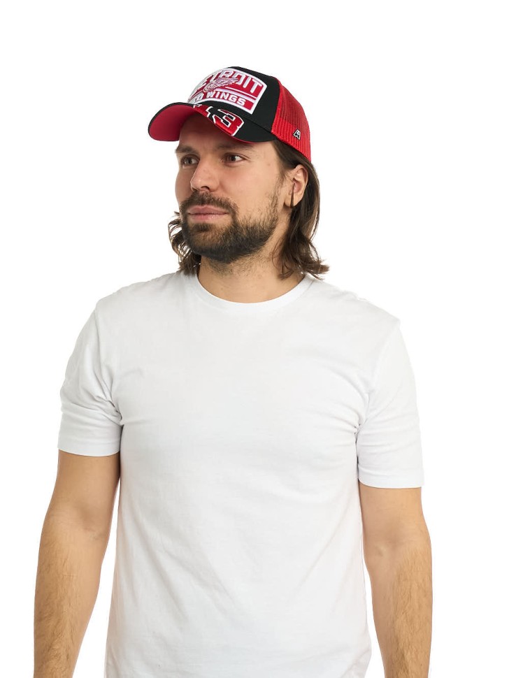 Бейсболка ATRIBUTIKA & CLUB Detroit Red Wings №13, черн.-красн. 31763 в Москве  в Москве 
