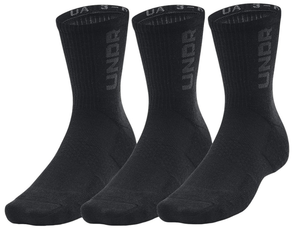 Носки Under Armour UA 3-Maker 3pk Mid-Crew-BLK 1373084-001 в Москве  в Москве 